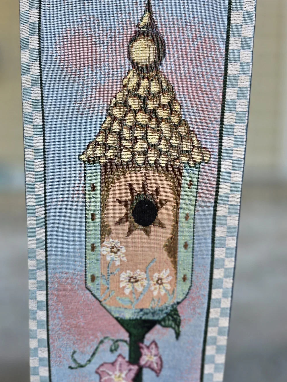 Manual Woodworkers & Weavers Home Tweet Home Bell Pull Wall Hanging Birdhouse